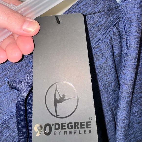 NWT 90 Degree by Reflex Heathered Dark Navy Size Large - Picture 4 of 6